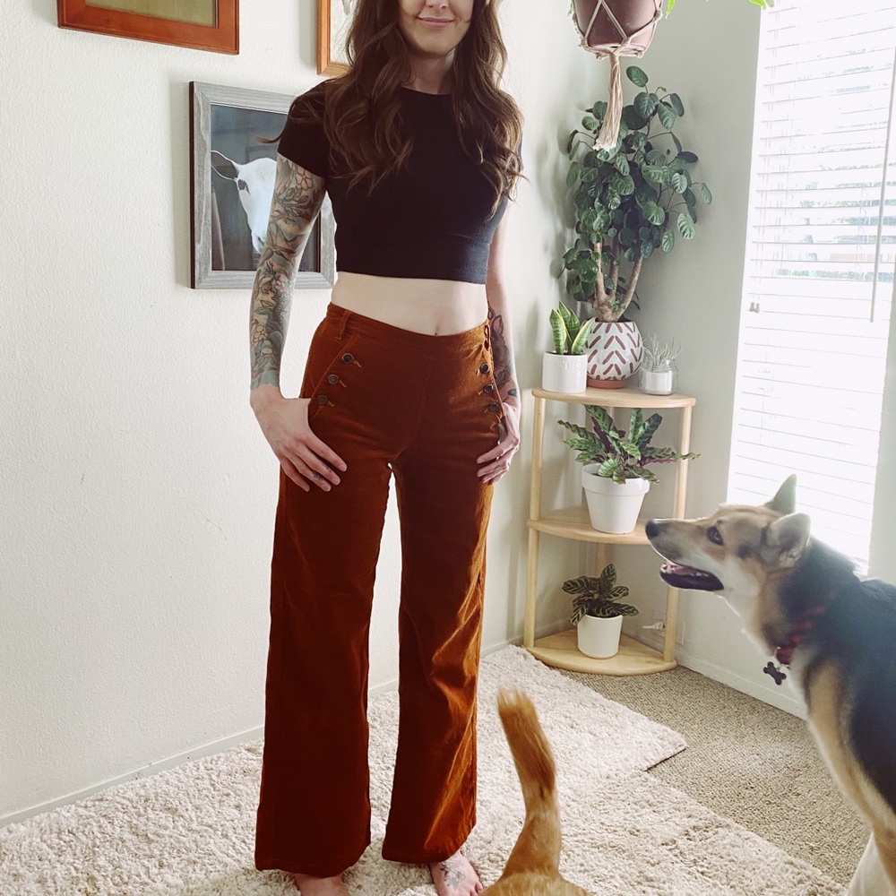 ModCloth Wide Leg Corduroys